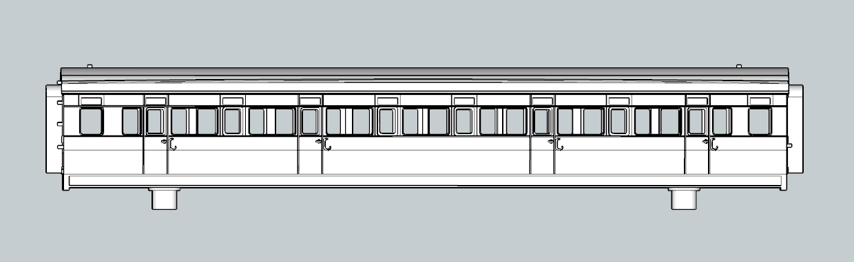 (image for) (N) LSWR Ironclad 8 cmpt Third - d24